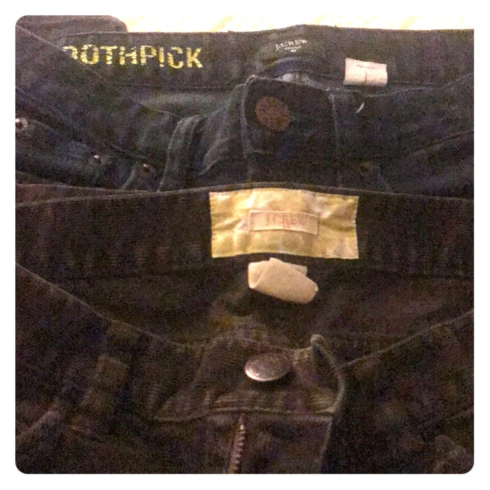 Jcrew skinny jeans and cords